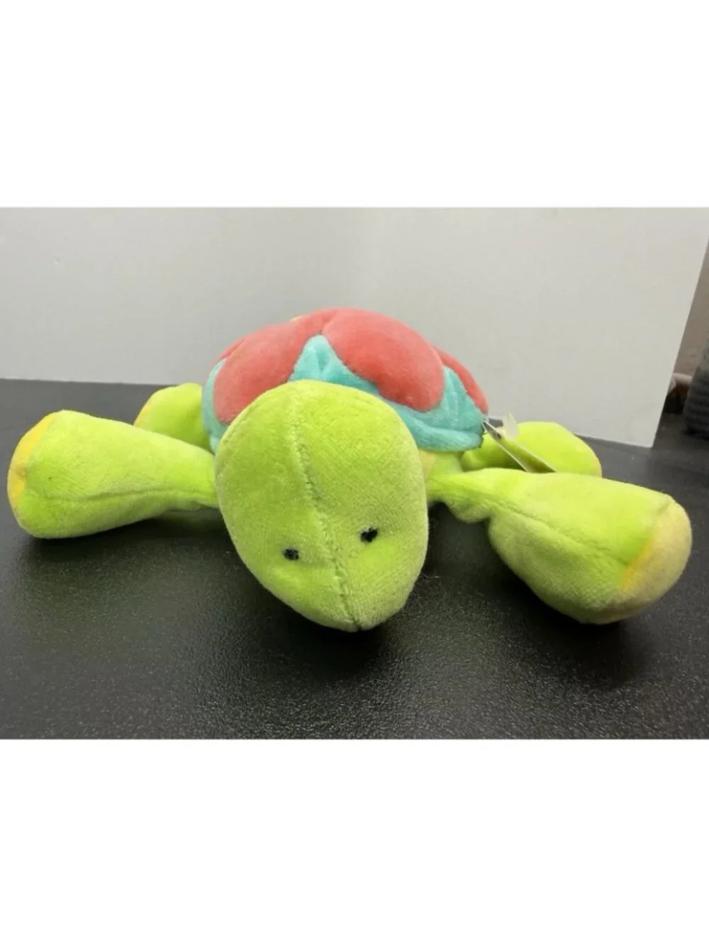 Vintage 1998 Mary Meyer Cotton Club Flirtle Turtle Plush Flower Shell 7 Inch